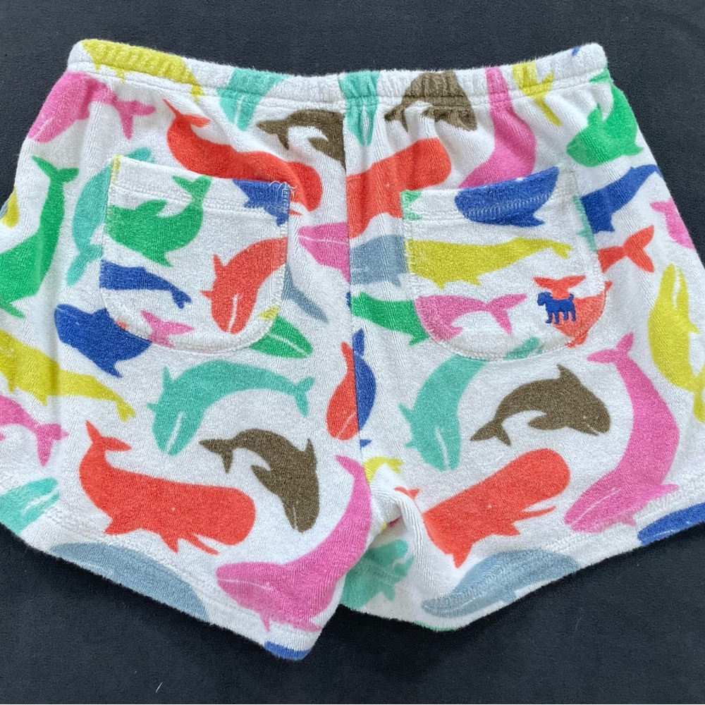 Colorful Whale Print Kids Shorts - Picture 2 of 3